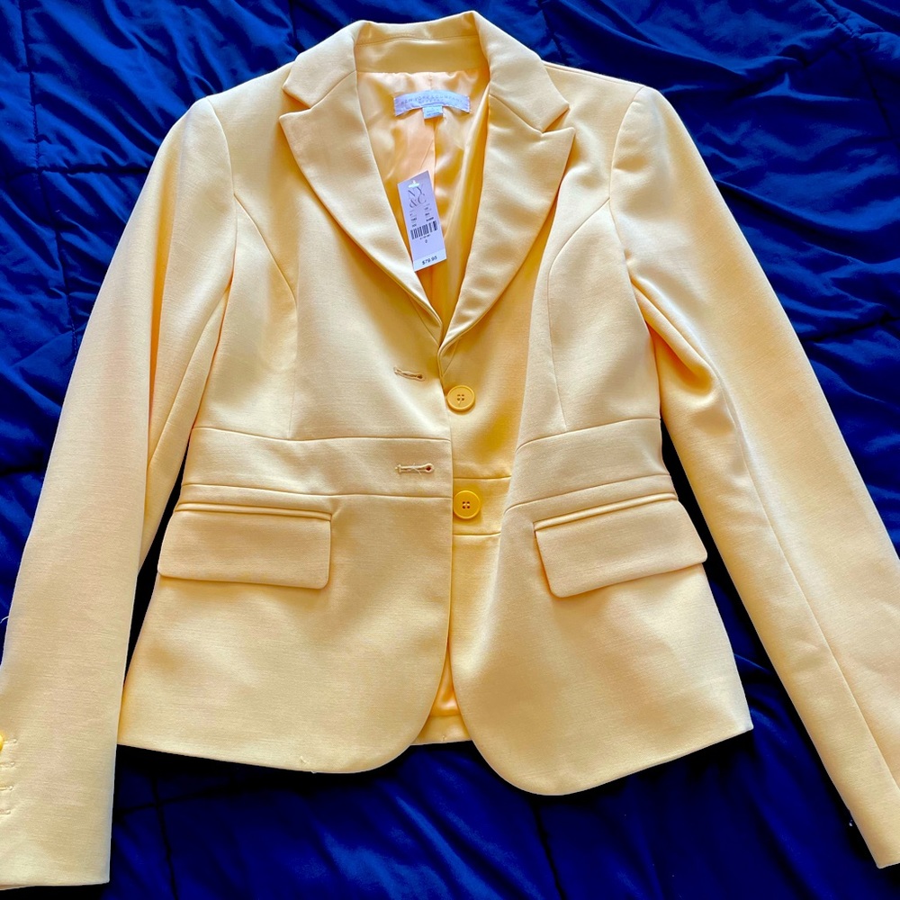 NYC yellow blazer NWT